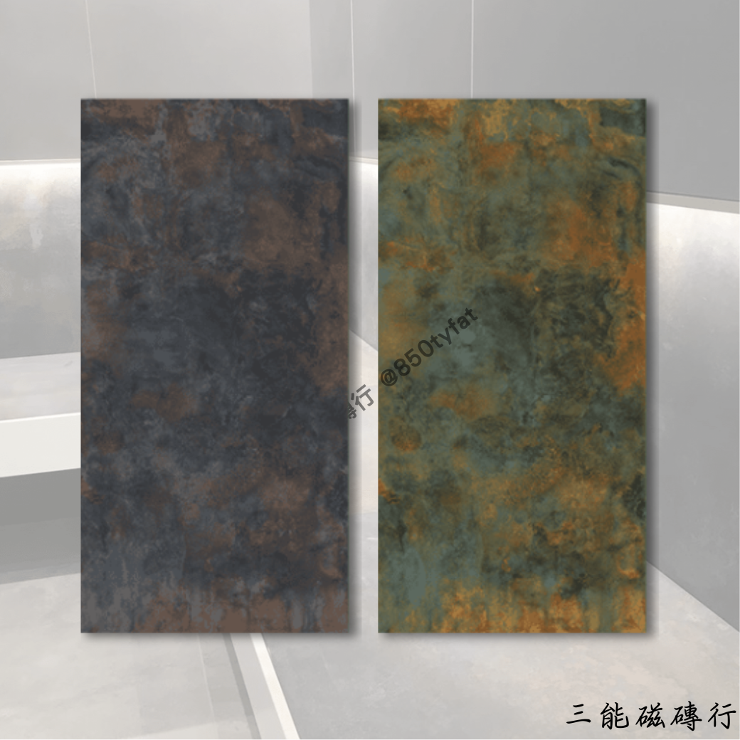 [義大利]濤雲風暴-綠 | 119.5x 278cm