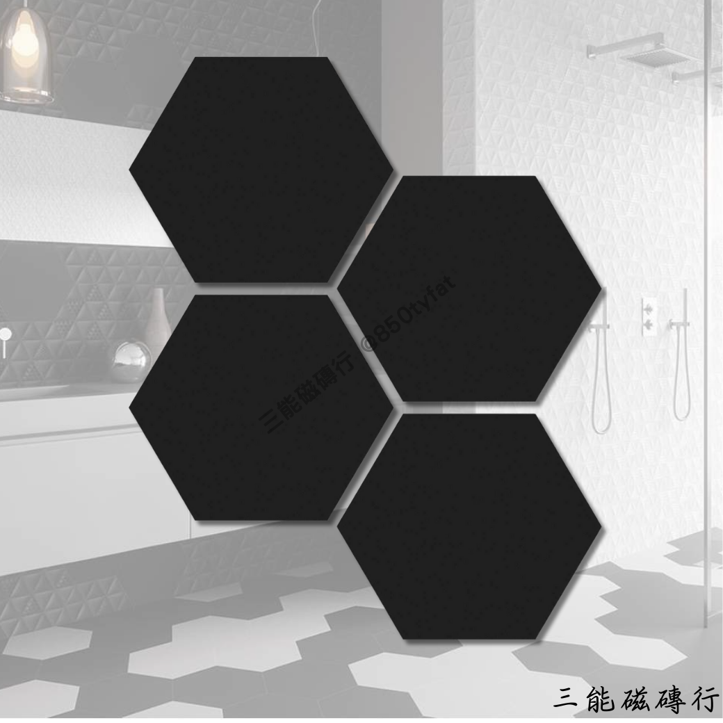 六角形瓷磚，純白色水泥質感，帶有細膩的啞光紋理，適合現代簡約與北歐風裝潢設計。