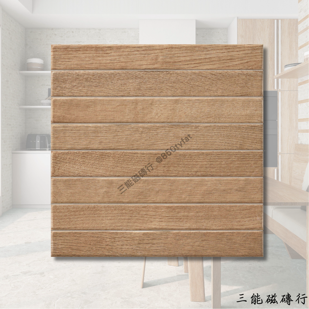 淺米灰大理石長條磚，表面帶有細緻玉石紋理與金色礦脈，適用於高質感牆面裝飾