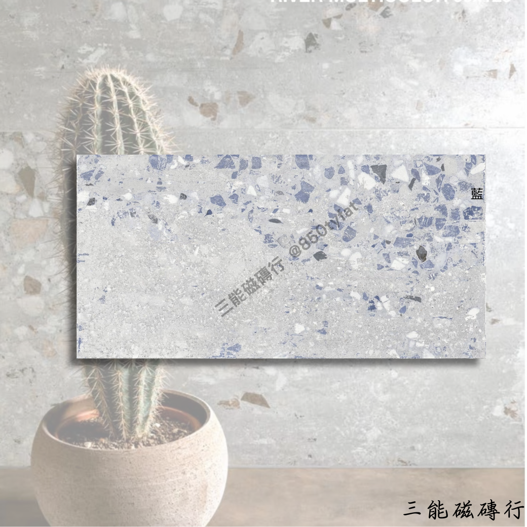 陶泥彩韻白色系磁磚，20x20cm，淡雅白灰底色搭配細碎礦物質感，適合現代極簡風格。