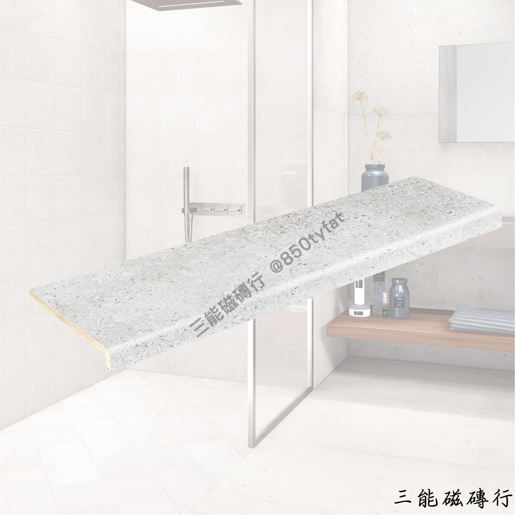 貝加爾湖系列白色磁磚，細砂感質地，純淨柔和。