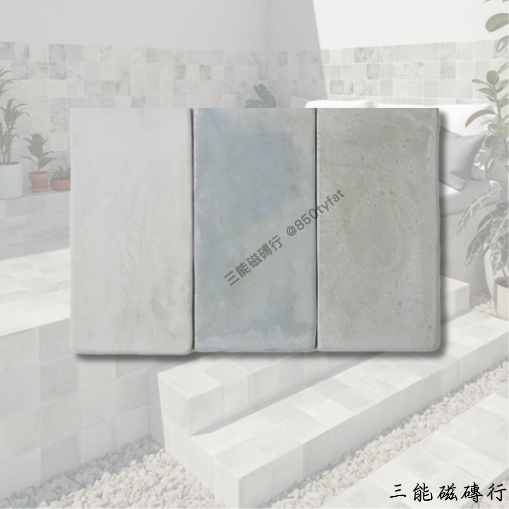 公主港系列露麗磁磚，落葉拼貼風，清新自然。