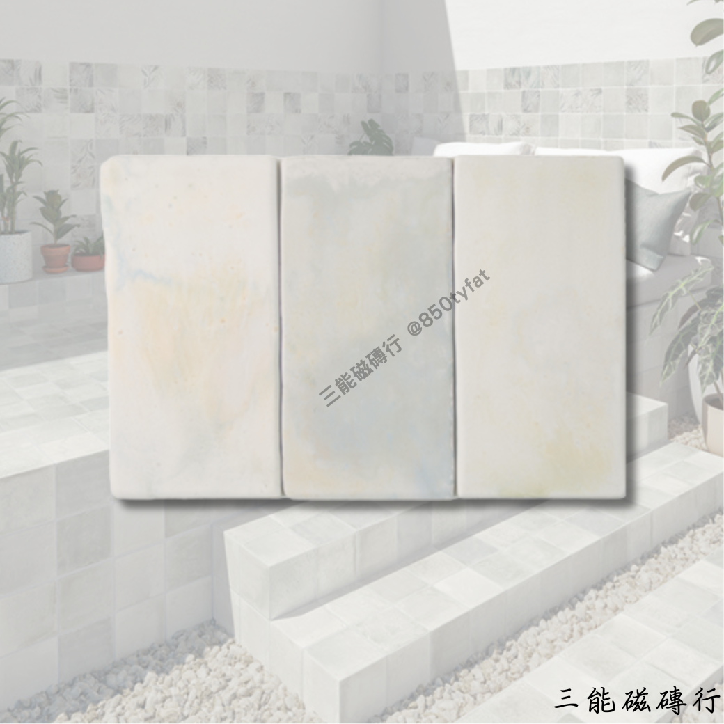 公主港系列露麗磁磚，落葉拼貼風，清新自然。