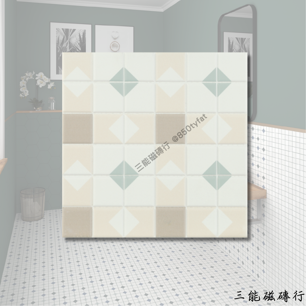 夢工廠系列米色磁磚，素雅底色，百搭耐看。