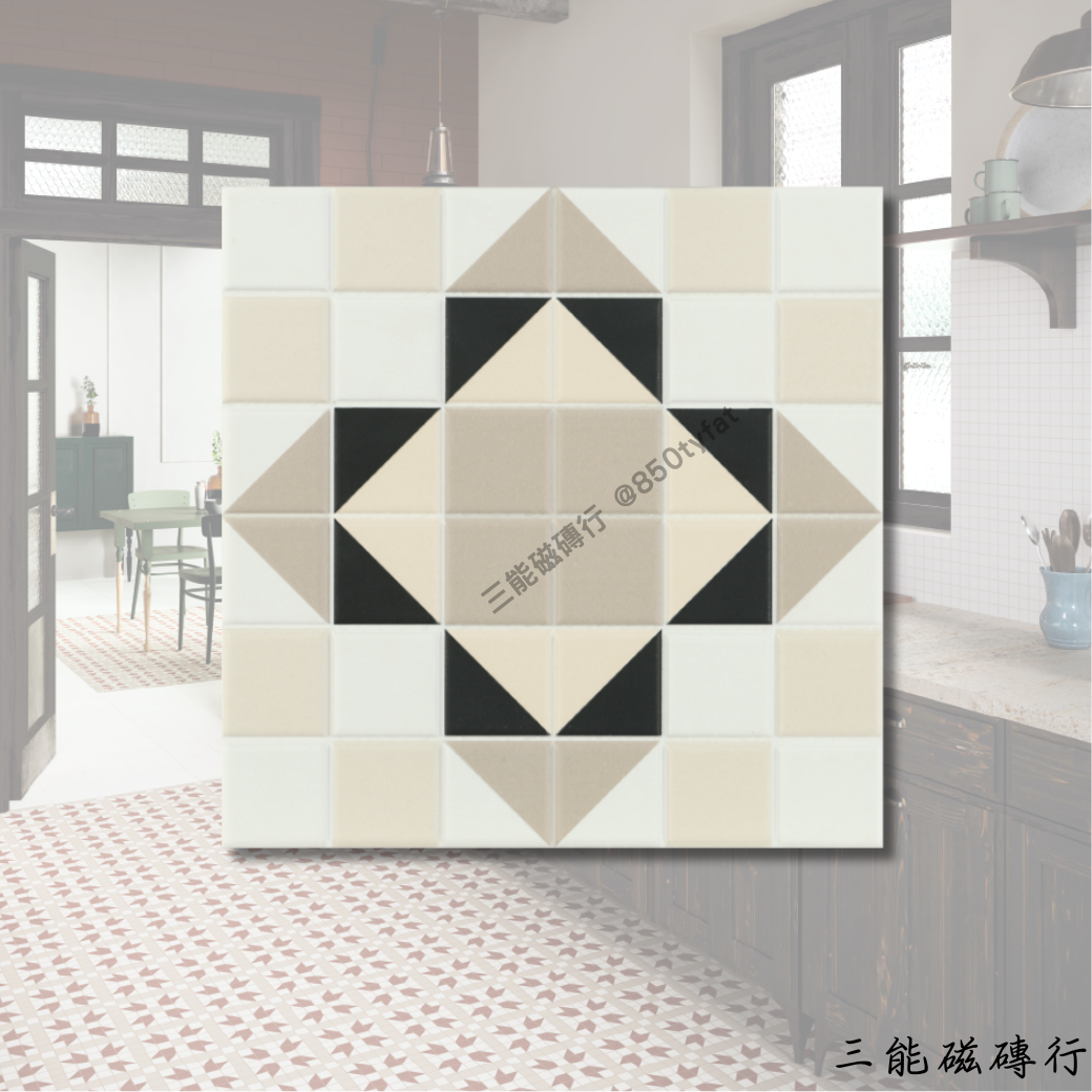 夢工廠系列米色磁磚，素雅底色，百搭耐看。