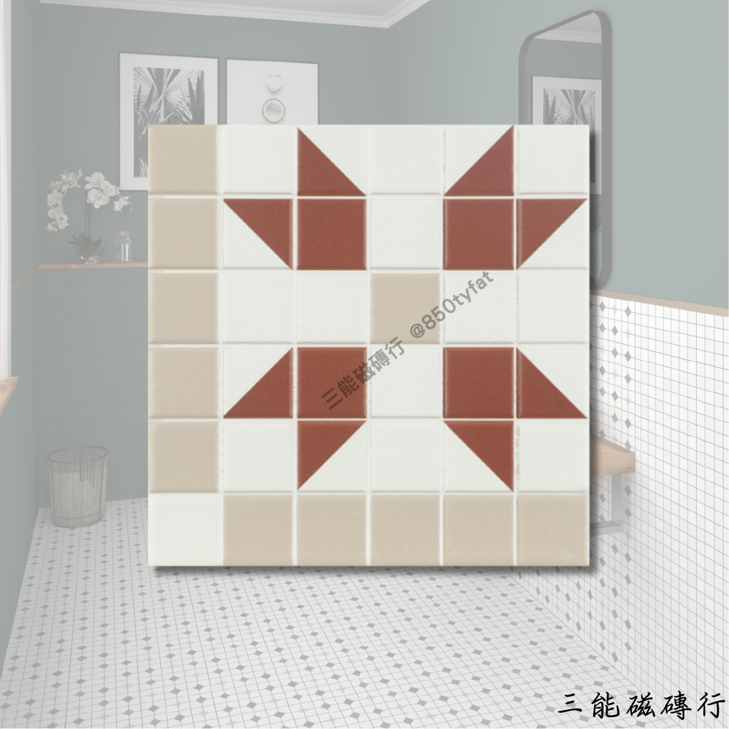 夢工廠系列米色磁磚，素雅底色，百搭耐看。