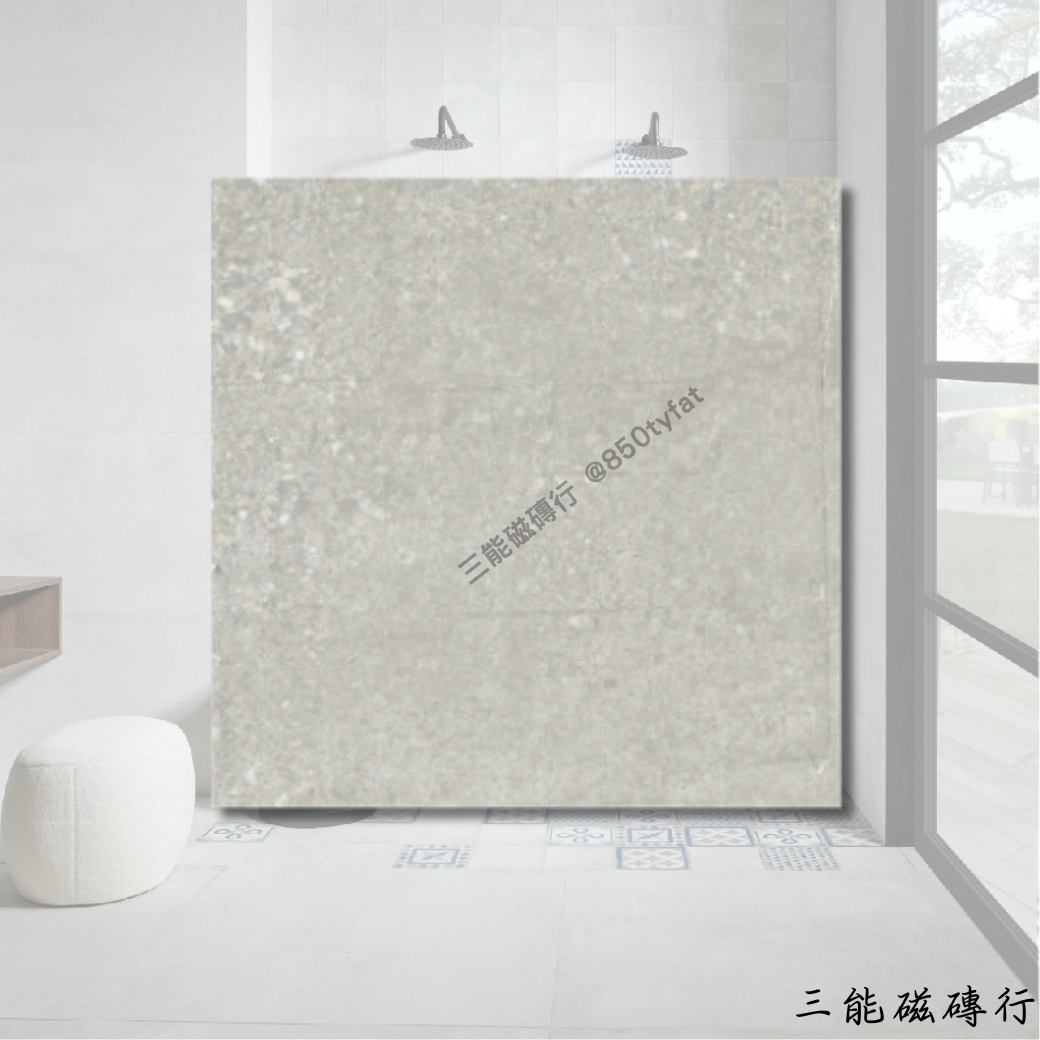 蓓優妮塔系列米D磁磚，米色幾何拼貼，適配性強。