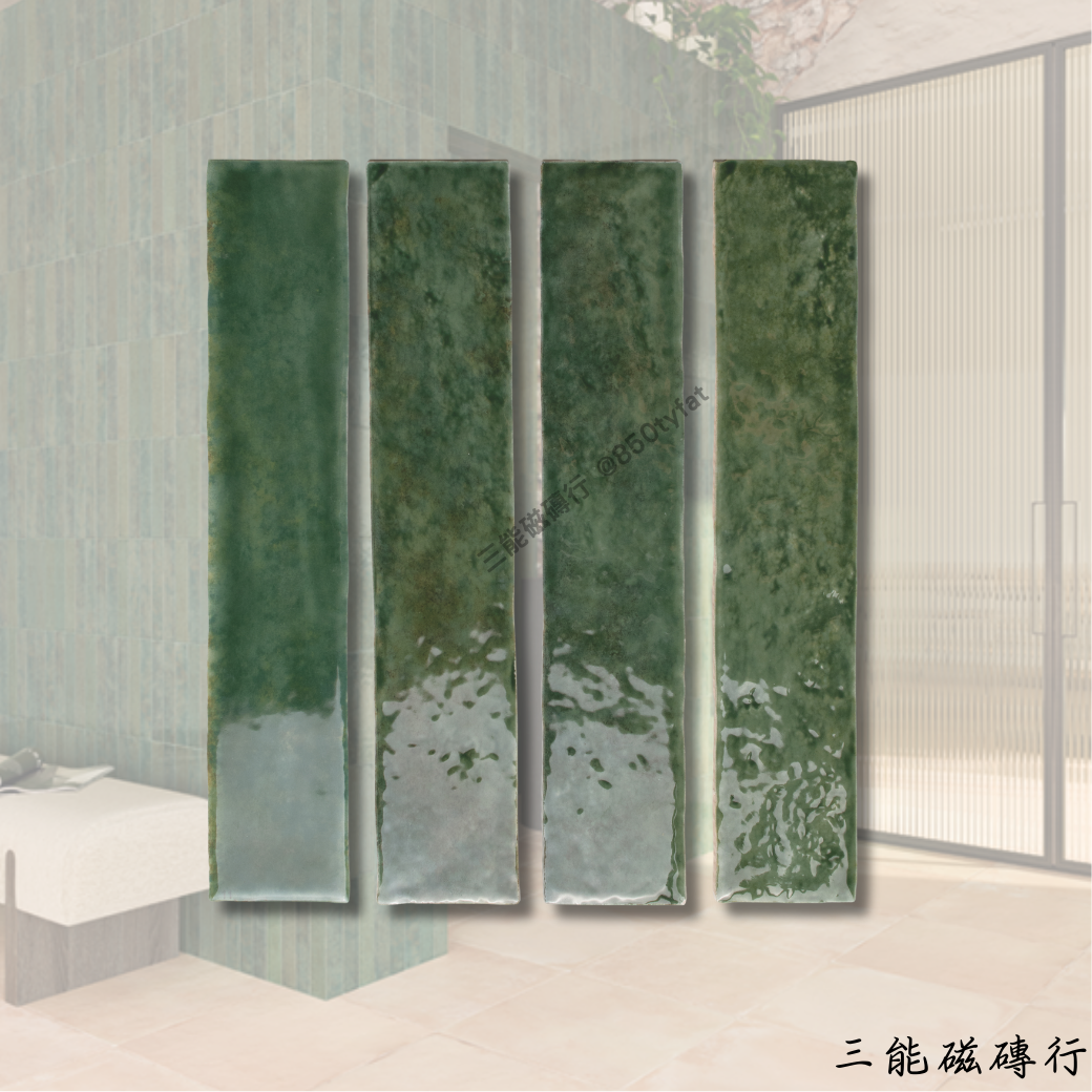 音漣系列白色釉面磁磚，細膩亮白質感。