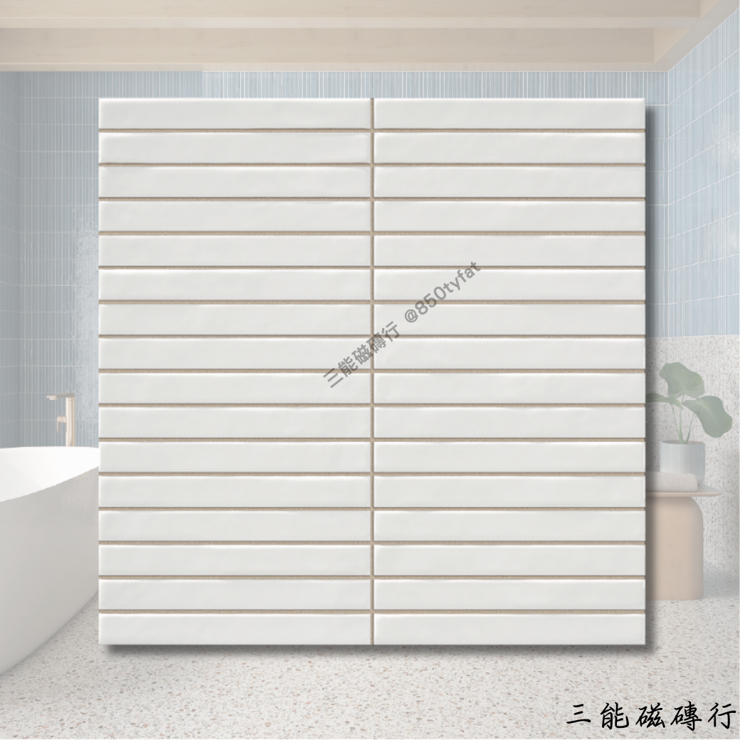 琥珀霞姬橘色磁磚，釉彩光澤自然流動。