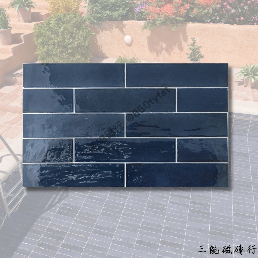 月白琉盒藍月色磁磚，清透藍調，適合浴室與明亮空間