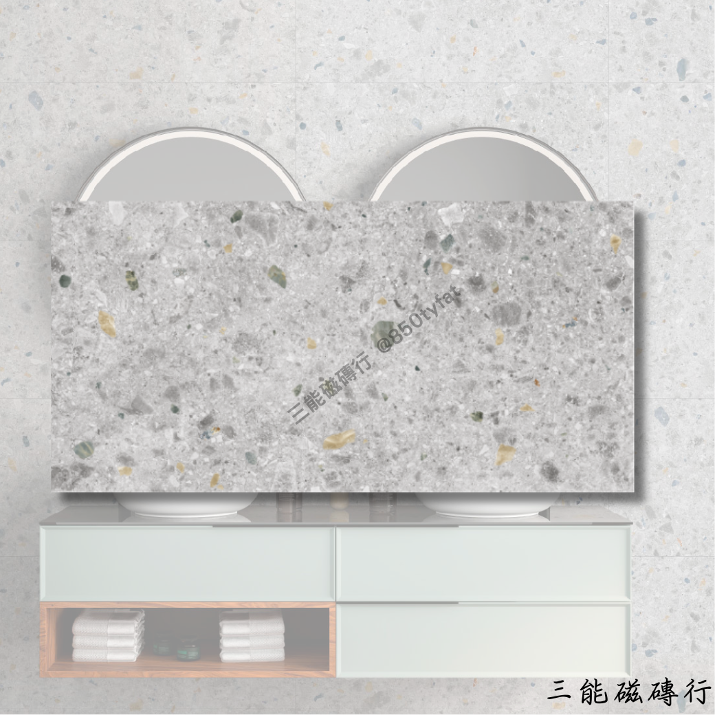 雪域秘境綠寶石磁磚鋪設於庭園地面