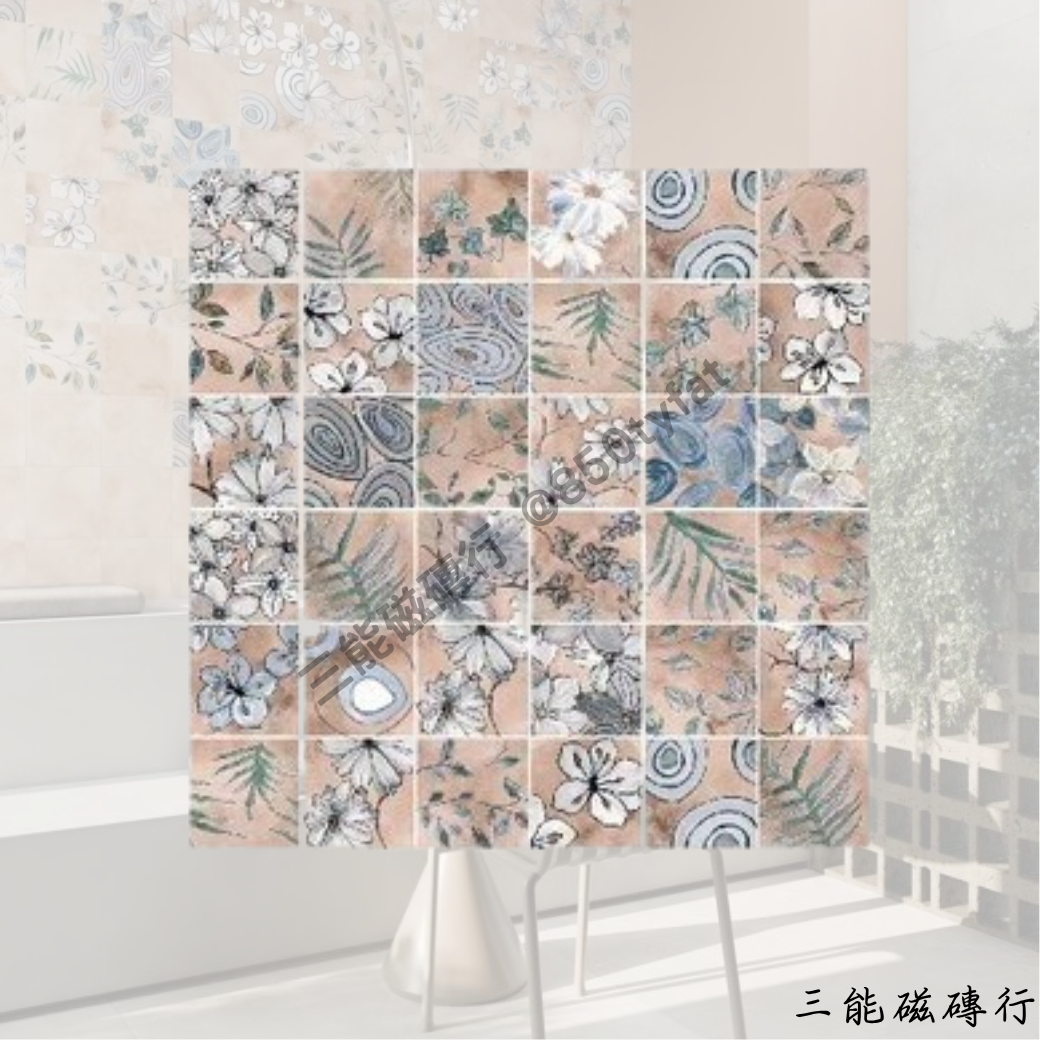 動芯系列奶油白磁磚，柔光素面設計