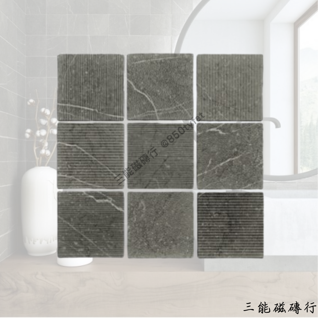 GEA聖彼得系列白色磁磚，多種幾何紋理立體設計