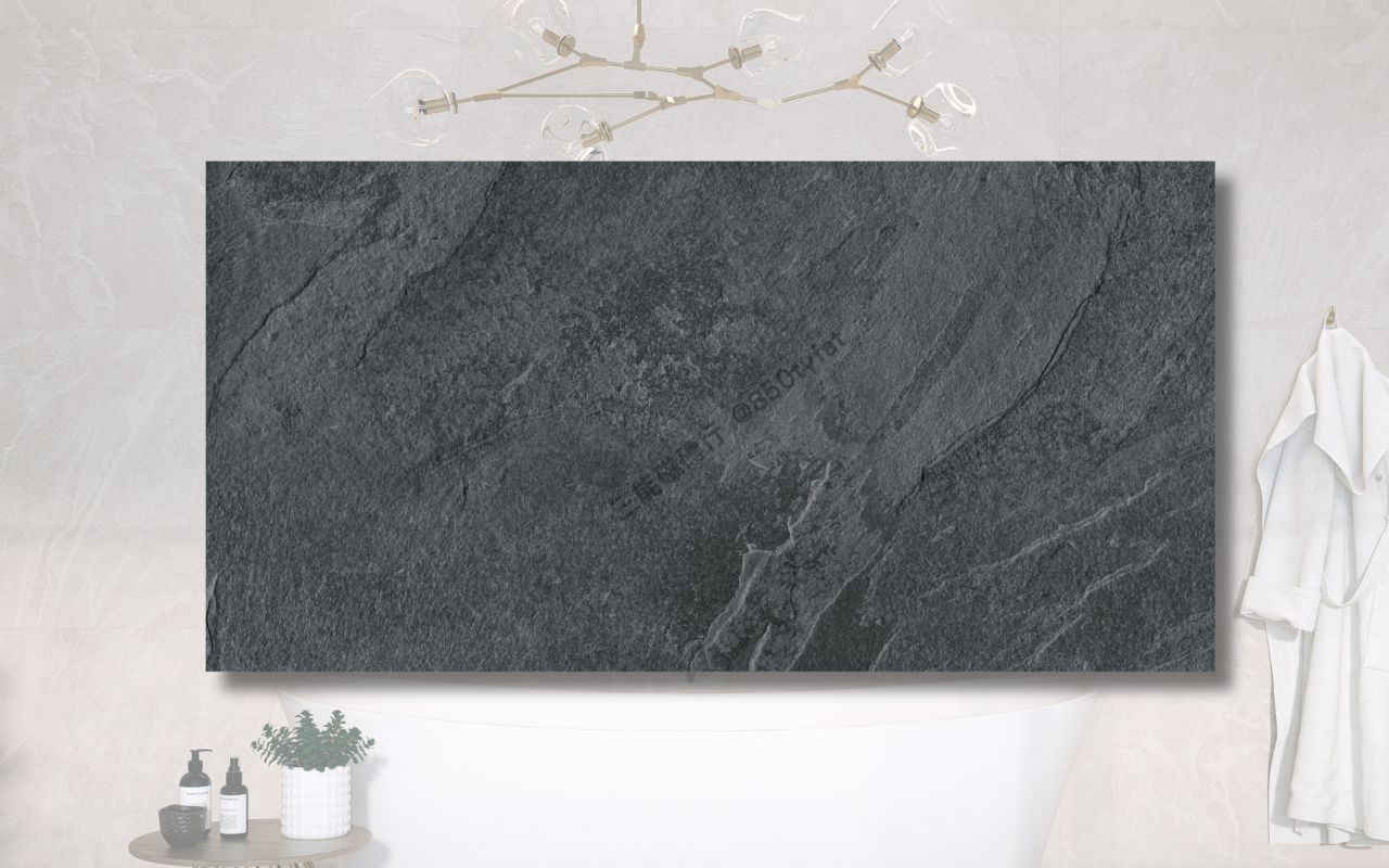 雲流渦系列磁磚，包含霧白、柔灰與深灰三種雲霧石紋，展現大理石柔霧質地與靜謐美感，三能磁磚行