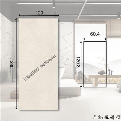 [義大利]金煉輝岩-白 | 120x 280、60.4x120.8cm