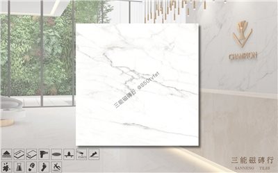 [國產-冠軍]新世紀大理石-卡拉拉白 | 90x90cm