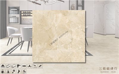 [國產-冠軍]新世紀大理石-鑽石米金 | 90x90cm